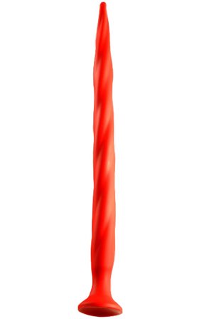 Stretch Wurm Langer Dildo Rot 50cm