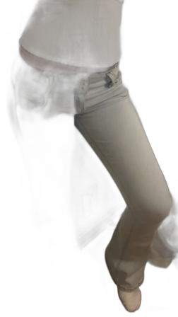 Ljusblå bootcut jeans med låg midja