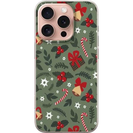 Apple iPhone 16 Pro Gennemsigtig cover Glædelig Jul mønster