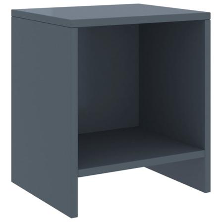 Vidaxl Sängbord 2 St Ljusgrå 35x30x40 Cm Massiv Furu Grå