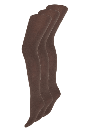 Decoy Ullstrumpbyxor | 3-pack Merinoull 100 Denier Brun Leggings Dam XL