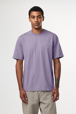 NN.07 Adam T-Shirt Herren Lila Baumwolle
