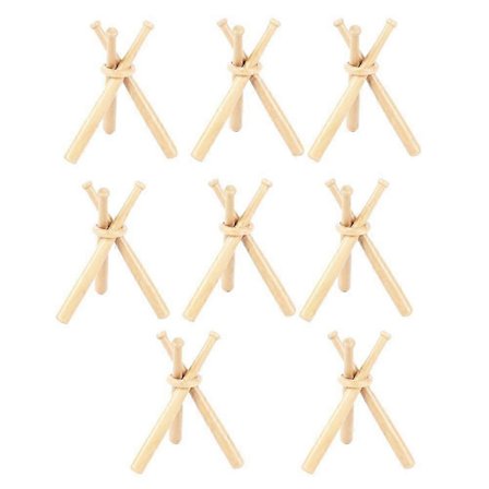 8 Sæt Baseball Stand Baseball Holdere Til Bolde Display Baseball Bat Træ Display Stand Holder Display Baseball