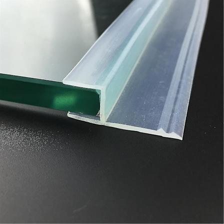 6 8 10 12mm Glass Seals Rammeløs Dusj Baderom Dør Vindu Balkong Skjerm Tetningslist Værlist Trekkstopper Stor H [] (FMY) 8mm h