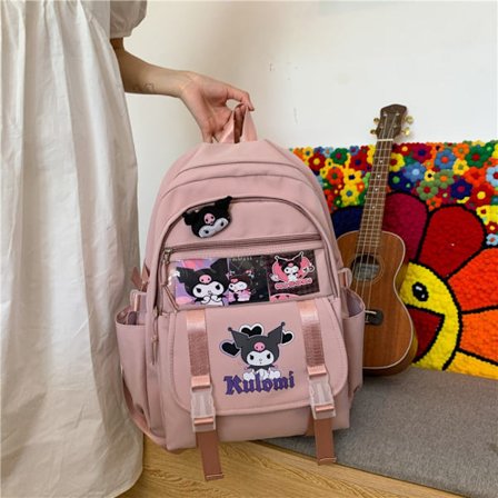 San rio Kuromi Reppu Tyttö Muoti Suurikapasiteettiset Koululaukut