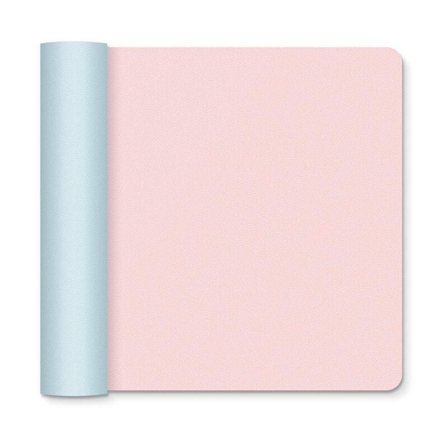 Stor Musmatta för Skrivbord, 90 cm x 45 cm, PU-Läder Skrivbordsmatta, Dubbelsidig Musmatta (Blå / )