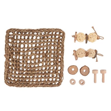 Sjøgressmatte for kjæledyr Naturlig vevd tyggestoy for kaniner Bitskyddsmatte for marsvin og kanin