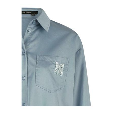 Marc Aurel Blouses , Blauw , Dames , Maat: M