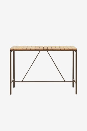 Kave Home - Baaripöytä Salguer, 70 x 140 cm - Ruskea - Baaripöydät - - Homeroom