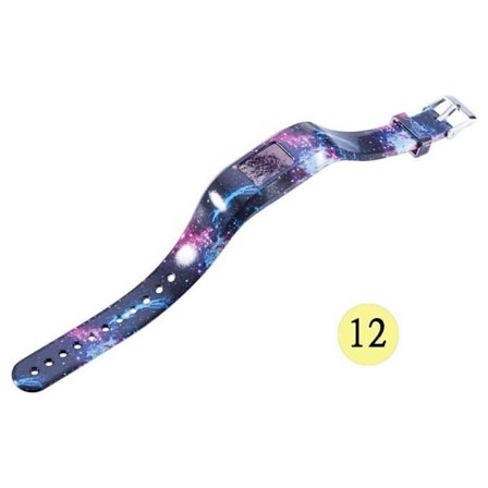 Svart Stjärnhimmel Silikon Armbandshållare för Garmin VivoFit Jr Junior Garmin VivoFit Jr 2 Fitness Aktivitetsmätare
