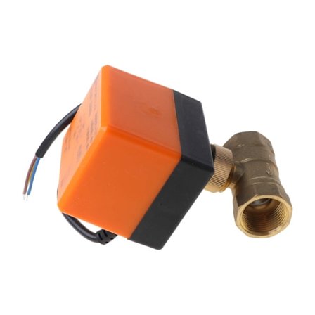 Elektrisk motoriserad mässingskula för ventil DN20 AC 220V 2-vägs 3-tråd med ställdon