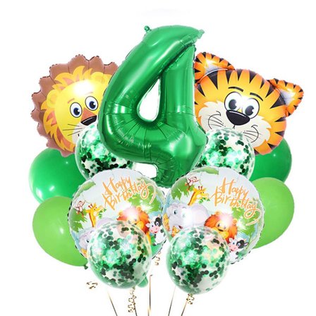 14 st Jungle Animal Lion Air Balloons Set