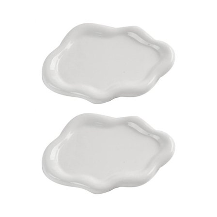 Smykkeskål, Smykke Fad, Sød Sky Bakke, Keramisk Bakke, Pyntefad, Pyntebakke, Ringholder, V