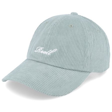 Reell - Grön unconstructed Keps - Single Script Cap Hedge Corduroy Dad Cap @ Hatstore