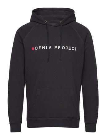 Logo Hoodie Hettegenser Genser Svart Denim Project*Betinget Tilbud