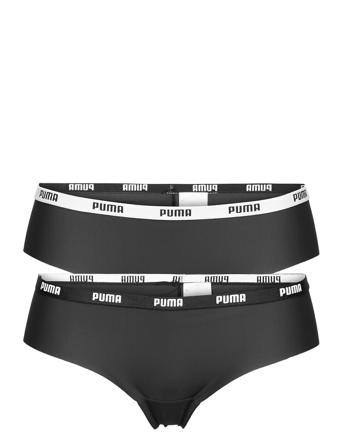 Puma Women Microfiber Brazilian 2P Lingerie Panties Brazilian Panties Svart PUMA