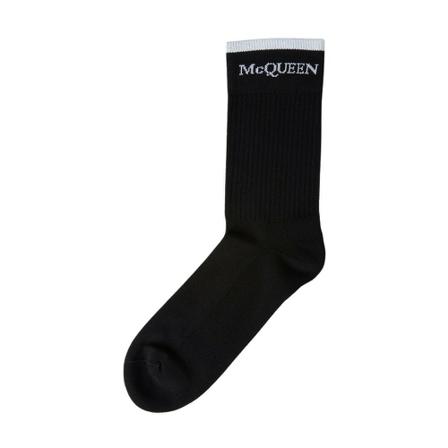 Alexander McQueen Socks Sort, Herre Strømper