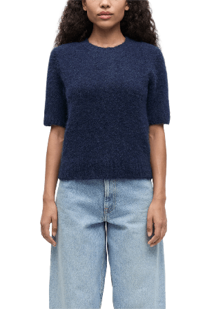 SAMSOE Sajeanne Top 15425 Stickat Dam Blå M