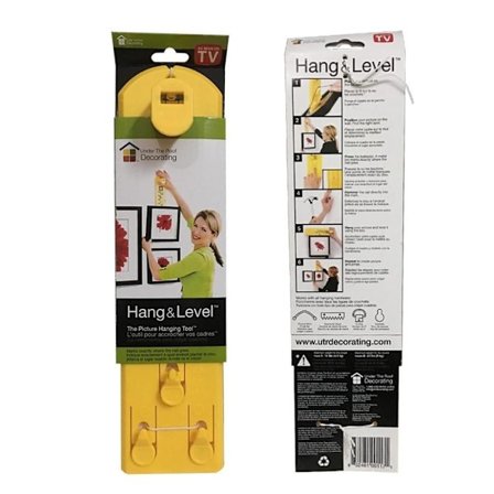 DIY-työkalu kuvien ripustamiseen, vaakasuora kuvakehyksen viivain