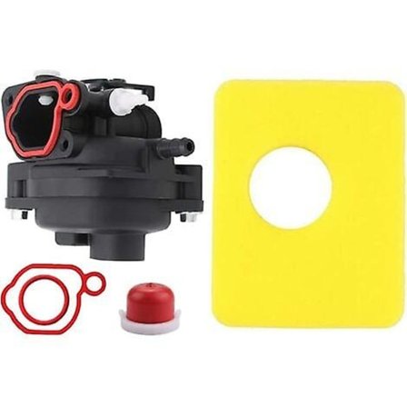 Kaasutin + Ilmansuodatin Briggs & Stratton 300e 450e 500e 550ex -moottoreille 08p502 8p502 09p602 9p602 -sarjan ruohonleikkurit 799583 591160 595656 