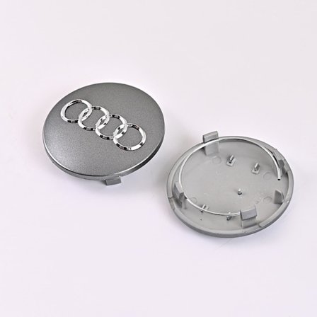 4-Pakning - Audi Senterkopper / Navkapsel Emblemer - Bil