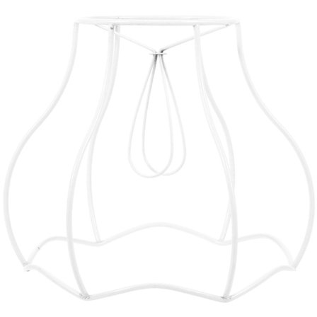 Lampskärm Ram Vintage Glödlampa Skydd DIY Lampskärm Ram Metall Lampskärm Ring Ram Dekor