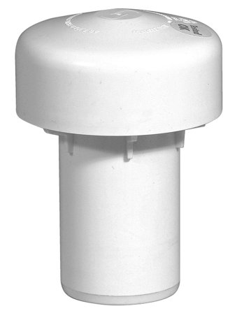 Purus 3131161 Lufteventil ABS med tetning av EPDM-gummi 100 mm, Innendørsavløp