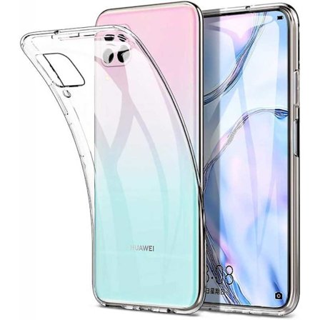 Huawei P40 Lite Stöttåligt Genomskinligt Skal Simple