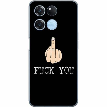 Oneplus Ace Racing Genomskinligt Skal Fuck You