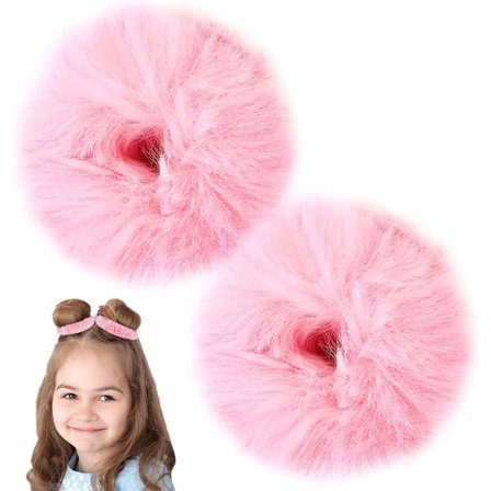 Scrunchie - 2 stk. - Hårtilbehør - Hår Scrunchie - Hårelastik - Crunchie - Hår Donut