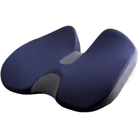 U-formet skridsikker siddepude i memoryskum – lindrer iskias og rygsmerter_TF_TF
