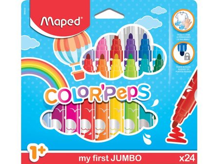 MAPED Fiberpenna MAPED My first Jumbo 24/fp - Lyreco - Skola och förskola - Pennor och tillbehör - Fiberpennor - Jumbo