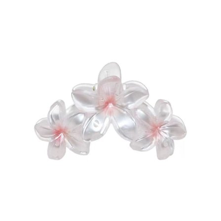 Frangipani Hair Clip Flower -hiusneula PINK 11cm