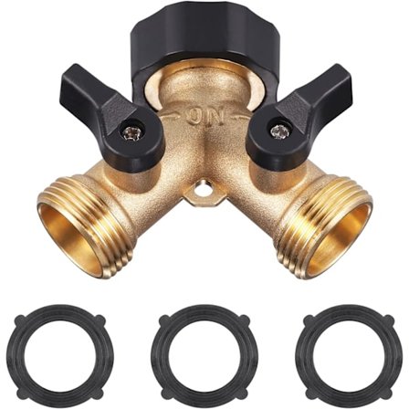 Kaksiosainen pesukonehana, Y-liitin, 3/4 tuuman yhteensopiva 2 laitteen liittämiseen, yhteensopiva hana-adapteri