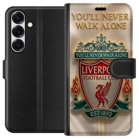 Kompatibelt Lommeboketui til Samsung Galaxy S25 Liverpool fotball klubb England Premier League offensiv fotball sterk press intensiv stil og historisk