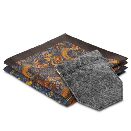 Set de pochettes de costume à motif boho et étui pour pochette de costume pour hommes - Sets de pochettes de costume - pour Hommes - Trendhim