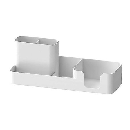 Pöytäkoneen paperitavaran säilytyslaatikko lokero Kynäteline Muovikotelo kotiin Makuuhuoneen toimiston pöytätarvikkeet