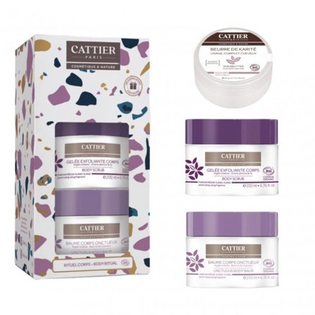 Cattier Paris Cofanetto Esfoliante Corpo 200ml + Balsamo Corpo