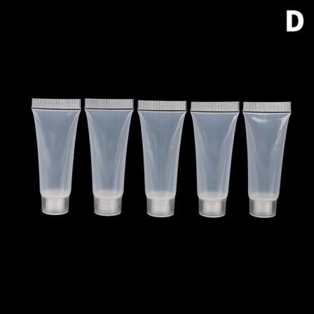 5 stk Makeup Clear Plastic Lip Gloss Container Refillable Bottl 20ml