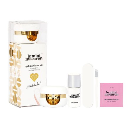 Le mini macaron Gel Manicure Kit Milkshake, Makeup, Gelénegle, Uv Lamper