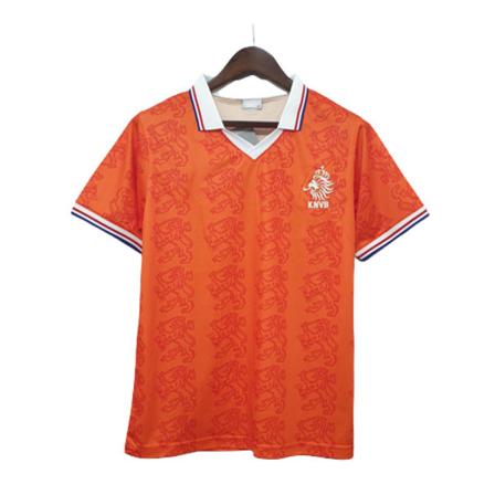1995 Nederländerna skräddarsydd träningsdräkt i hemmet kortärmad tröja V.Nistelrooy NO.10 S