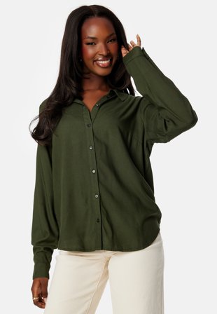 Pieces Nova LS Shirt Duffel Bag Klær