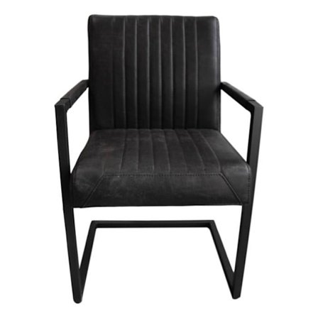 Spisestuestol - HSM - Texas - Ægte læder - Vintage finish - Industriel stil