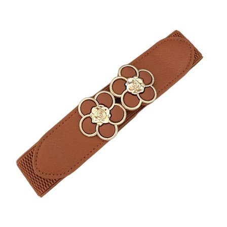 Blomsterbælter Bredt Bælte BRUN