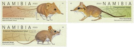 Namibia - Springspidsmus - Postfrisk sæt 3v
