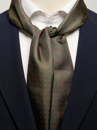 John Henric Men's Grüner Paisley-Schal Size Onesize