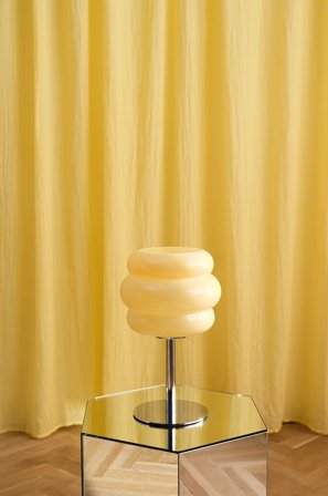 Jotex - HUBBA bordlampe Beige/krom - Kjøp Bordlamper hos Jotex