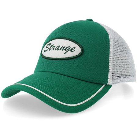 Wrangler - Grön trucker Keps - Stranger Things Green/White A-Frame Trucker @ Hatstore