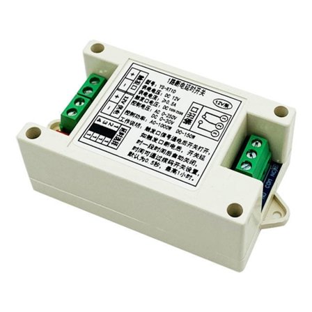 12V Ström Av Timer Tidsfördröjningsrelämodul Med Justerbar Fördröjningsinställning