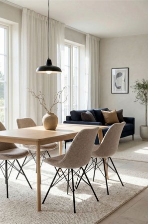 Homeroom Collection - Adelina 2-pack matstol - Beige - Stolar - Från Homeroom